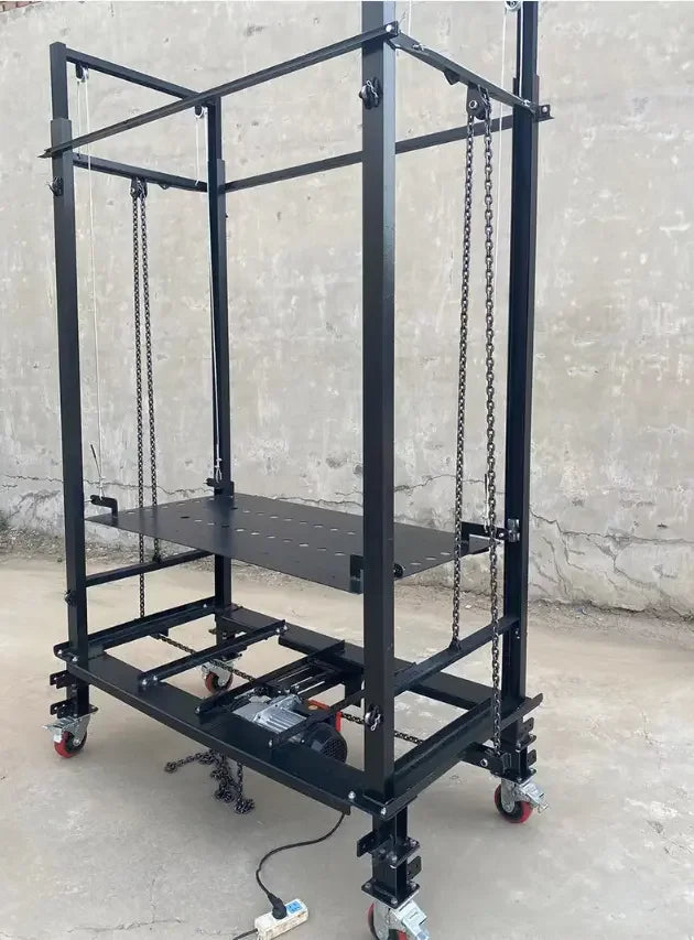 Foldable Electric Scaffolding Lift Platform for Home Use (1102 lb Load)